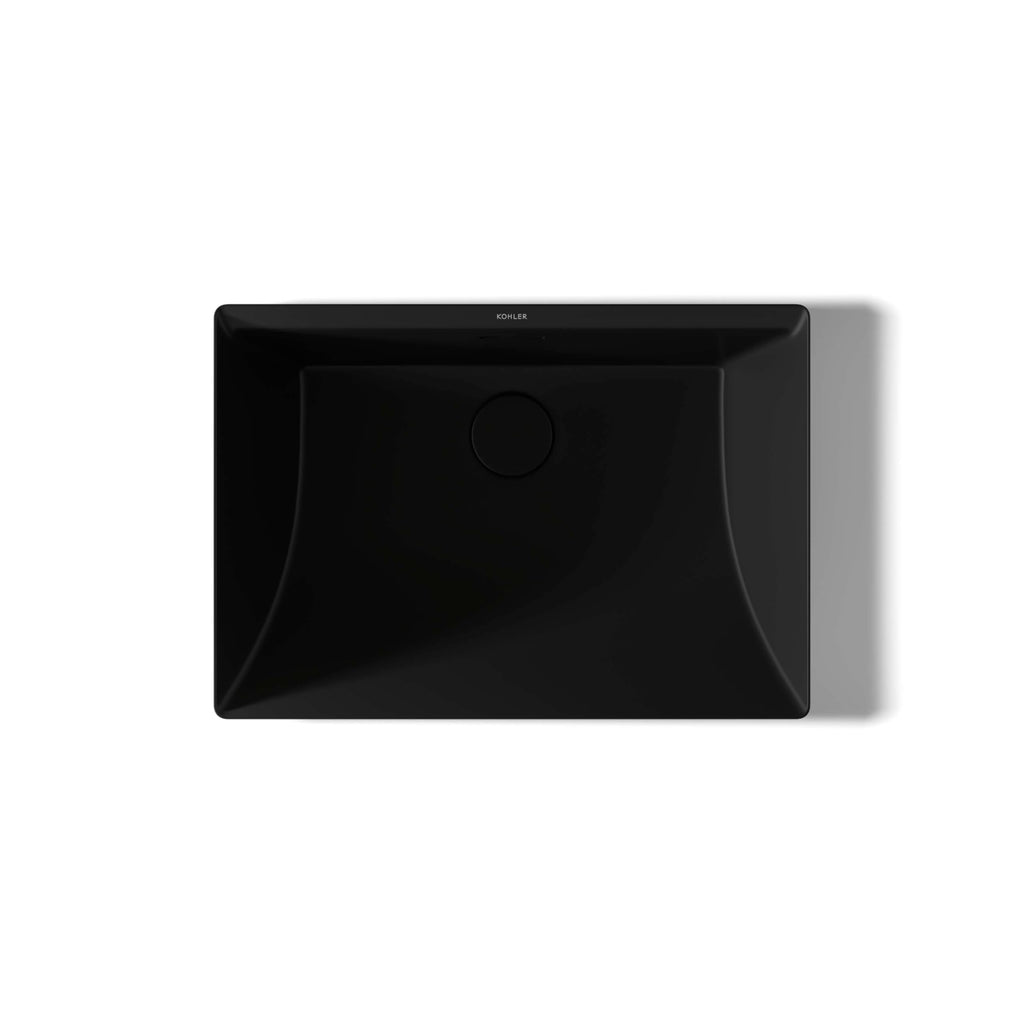 KOHLER Brazn Rectangle Vessel Bathroom Sink
