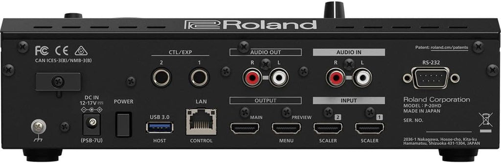 Roland P-20HD Slow-Motion Instant Video Replayer, Black