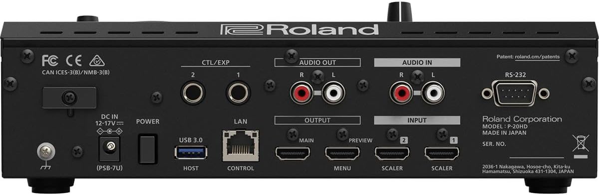 Roland P-20HD Slow-Motion Instant Video Replayer, Black