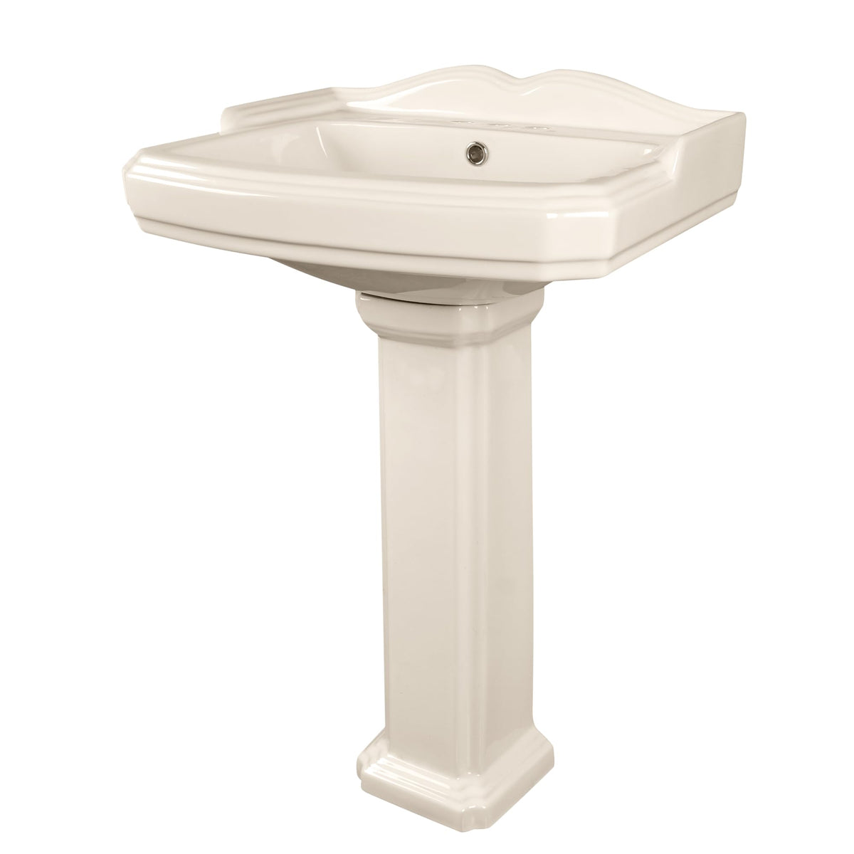 DeerValley Compact Bathroom Sink White 20"x17" Ceramic Sleek Basin DV-1P523