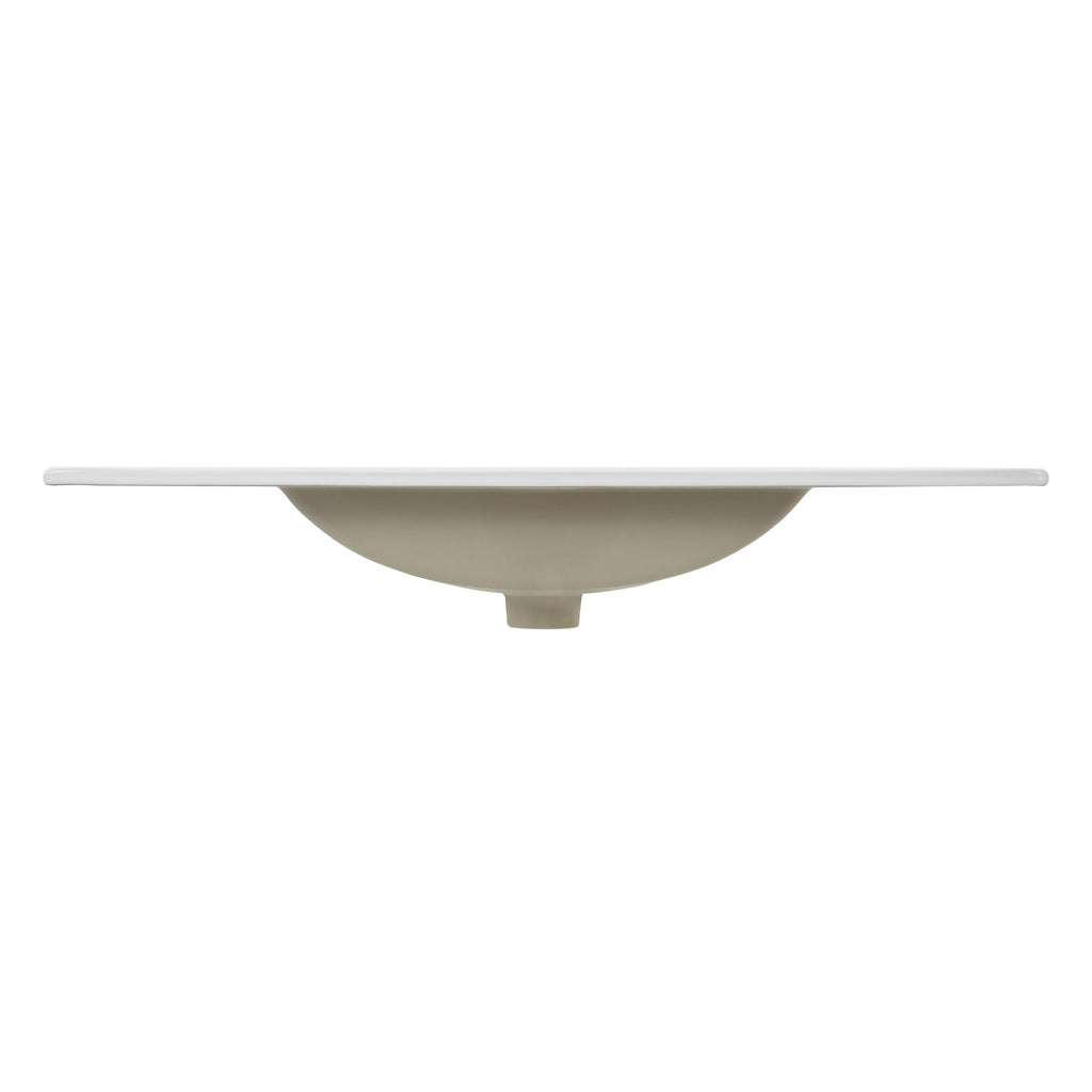 JONATHAN Y Ancillary 30" Bathroom 3-Hole Sink Top, White