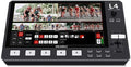 FEELWORLD L4 Multi Camera Video Mixer Switcher with 10.1 Inch Touchscreen Chroma Key 4X HDMI 1x SDI Input USB3.0 Output