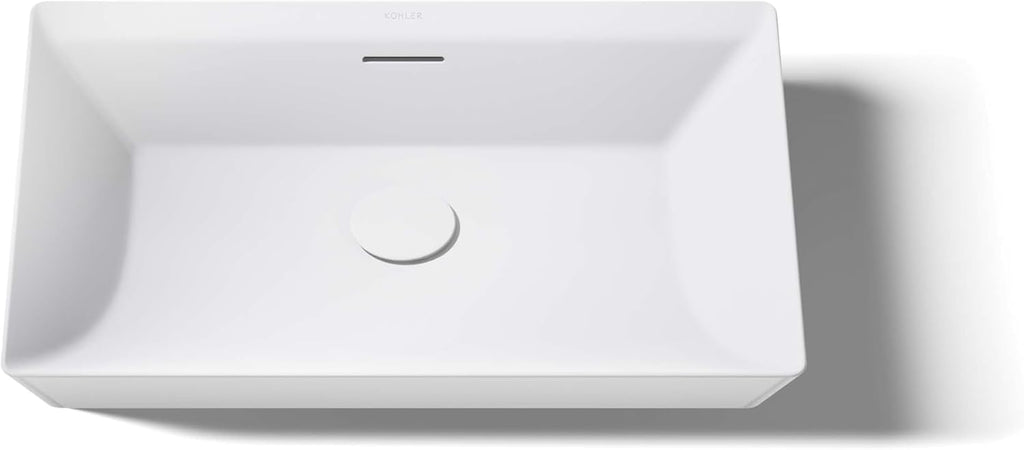 KOHLER Brazn Rectangle Vessel Bathroom Sink