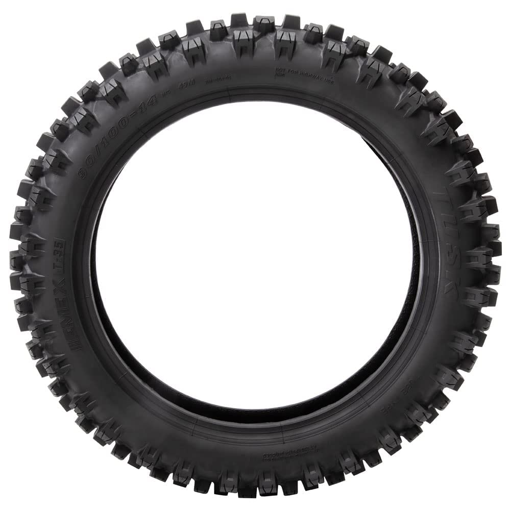 Tusk EMEX T-35 Soft/Intermediate Terrain Dirt Bike Front and Rear Tire Set ¨C Front 80/100x21 & Rear 120/90x18 ¨C Deep Tread Off-Road Trail Tires ¨C Tube Type Motocross Motorcycle Tires