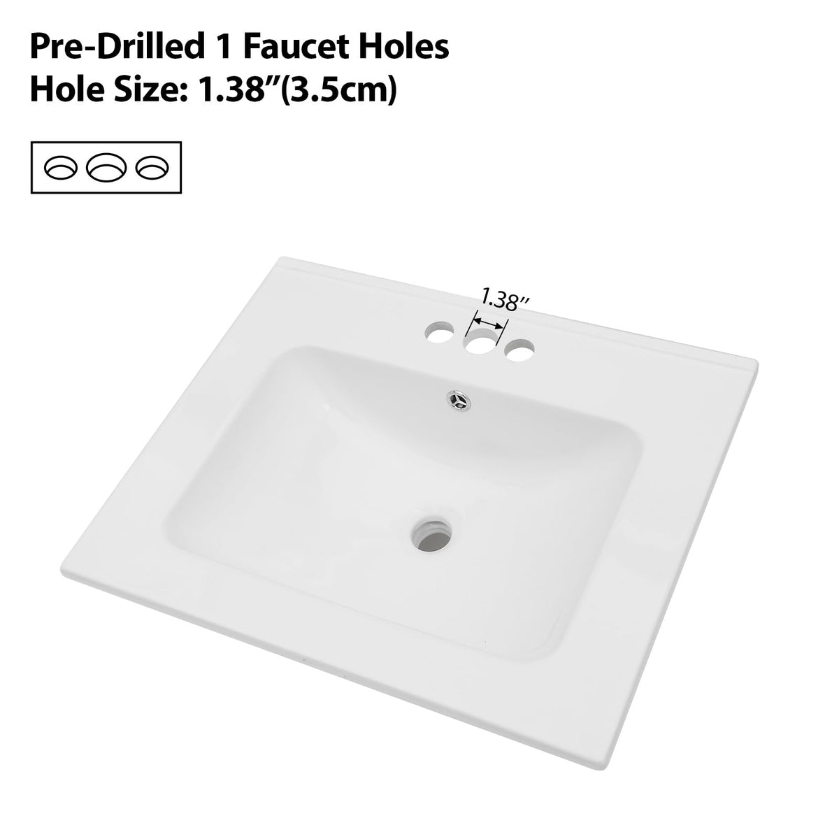 Lordear 17x12 Inch Undermount Bathroom Sink (Installation Size: 15"x10") Vanity Small Sinks Rectangle Pure White Porcelain Ceramic Bath Lavatory Vanity Sink Basin with Overflow