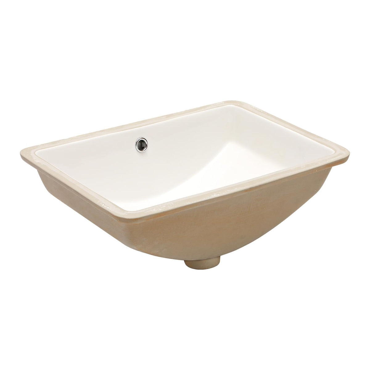 17 Inch Undermount Bathroom Sink Rectangle White