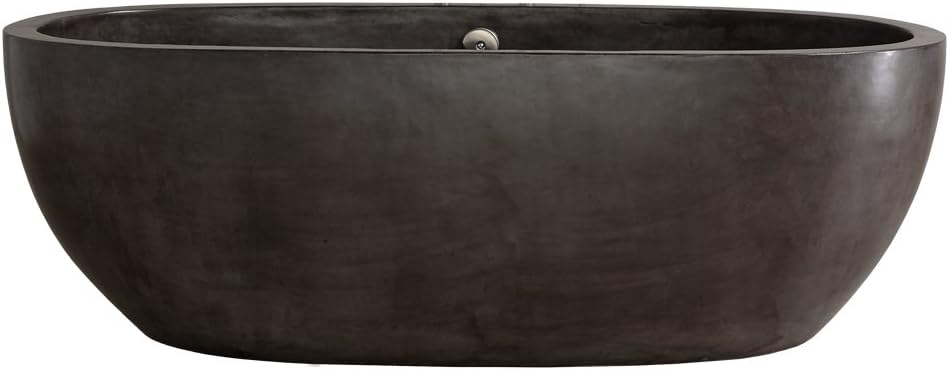 Native Trails NST7236-S Avalon Native Stone Freestanding Bathtub, 72", Slate