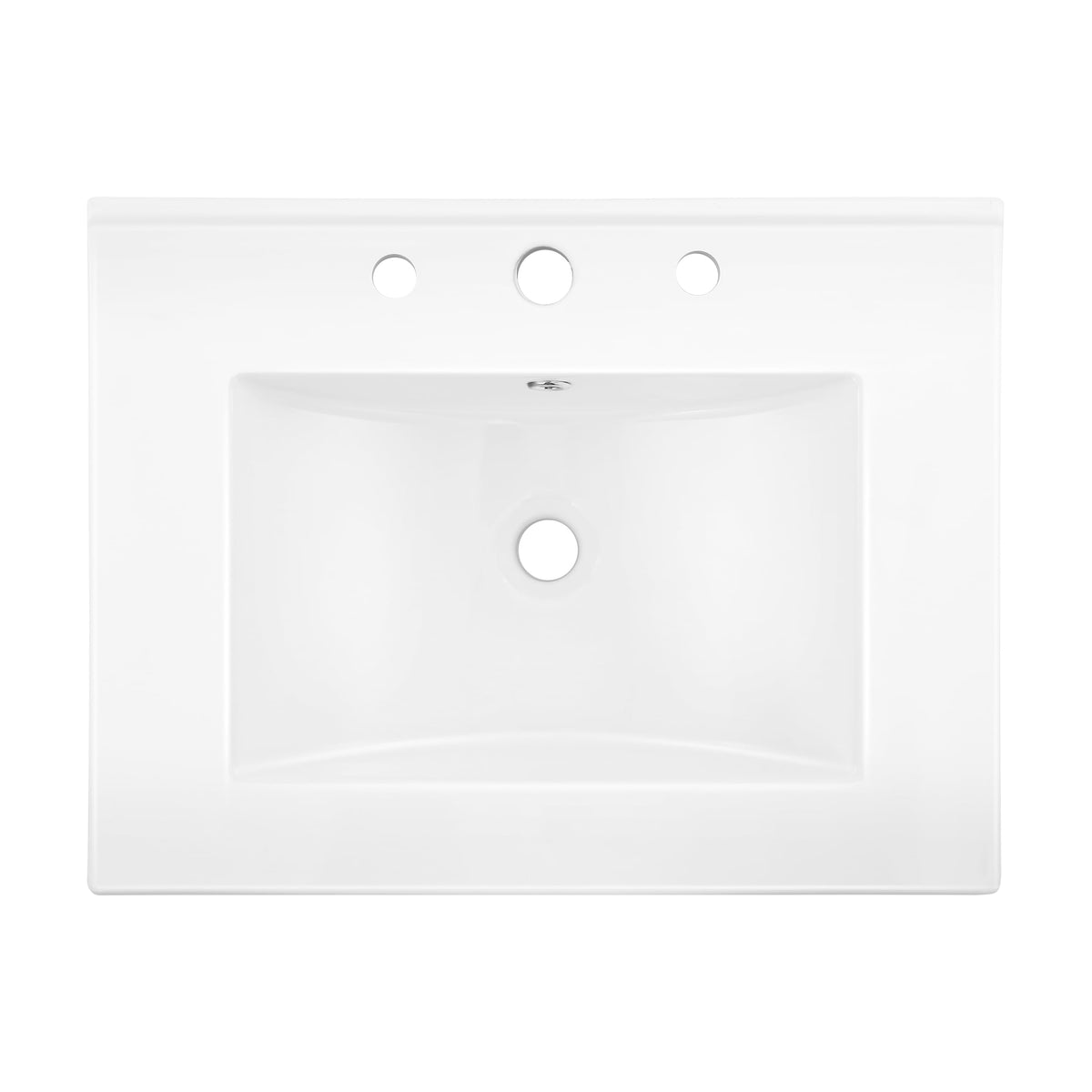 JONATHAN Y Ancillary 30" Bathroom 3-Hole Sink Top, White