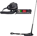 President Premium Compact CB Radio Kit with Bill III AM/FM CB Radio and Virginia F Antenna, Features P-Channels, NRC, and Weather Channels