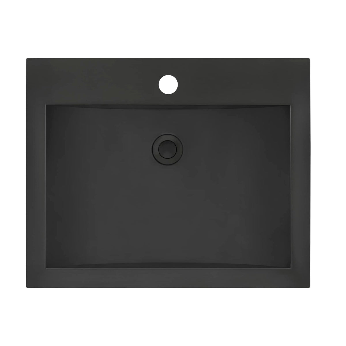 Ruvati 16x11-in Gunmetal Black 16-Gauge Bathroom Sink - RVH6107BL