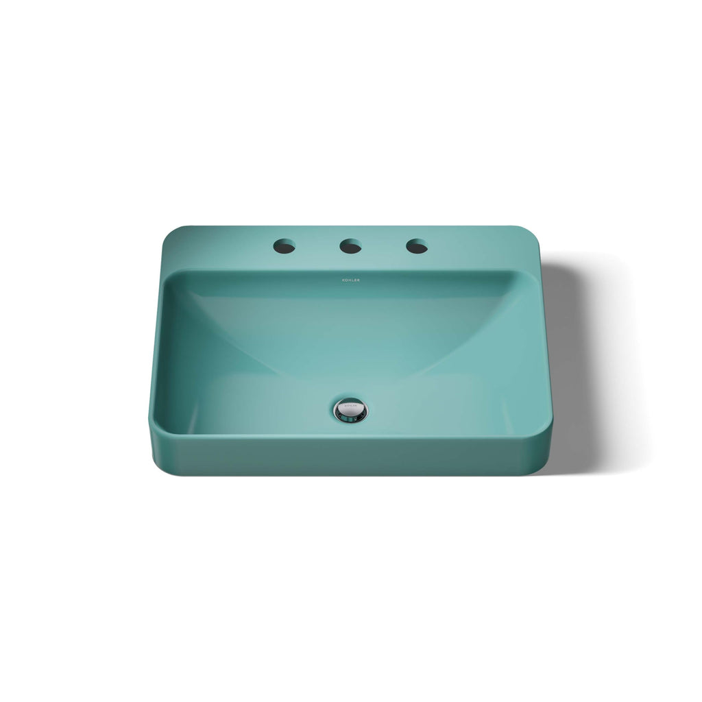 Kohler 2660-1-0 Vox Vessel Bathroom Sink with Single Faucet Hole, One Size, White