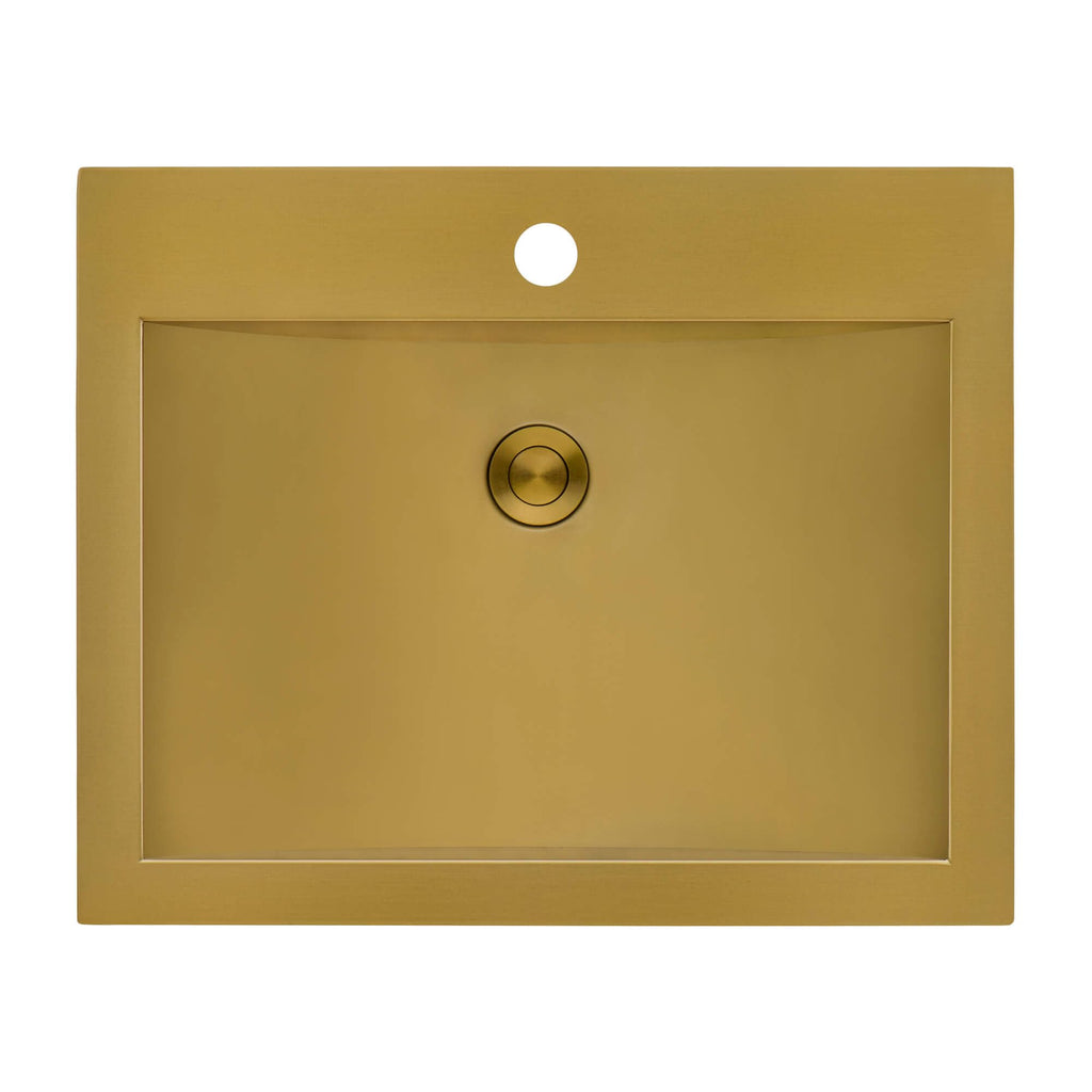 Ruvati 16x11-in Gunmetal Black 16-Gauge Bathroom Sink - RVH6107BL