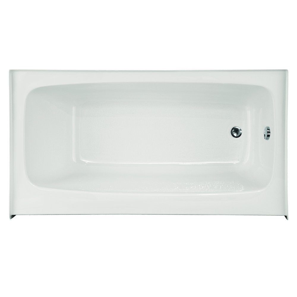 Hydro Systems Regan Rectangular Acrylic Alcove Bathtub with Left Hand Drain, White, 72 x 32 x 20-Inch
