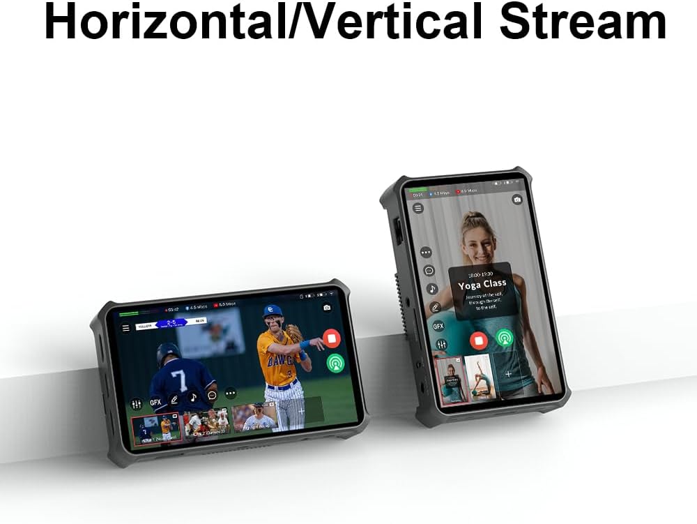 Magewell Director Mini 55110 â Compact Multi-Input Live Production Switcher, Encoder, Streamer & Recorder with 5.5â AMOLED Touchscreen for YouTube, Twitch, Facebook, NDI HX, SRT, RTMP and More