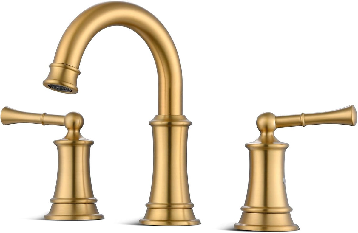 Gold Bathroom Faucet,Bathroom Faucet 3 Hole,Bathroom Sink Faucet