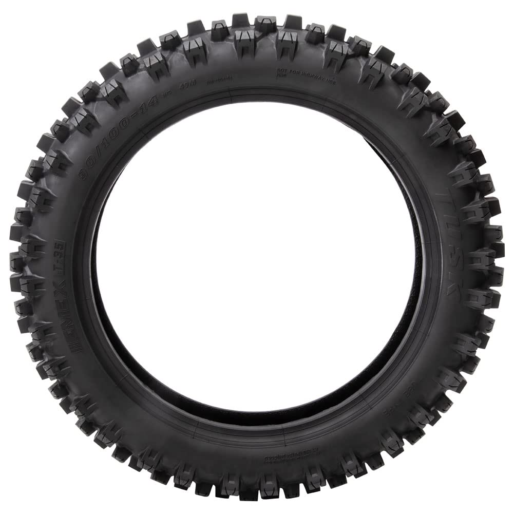 Tusk EMEX T-35 Soft/Intermediate Terrain Dirt Bike Front and Rear Tire Set ¨C Front 80/100x21 & Rear 120/90x18 ¨C Deep Tread Off-Road Trail Tires ¨C Tube Type Motocross Motorcycle Tires