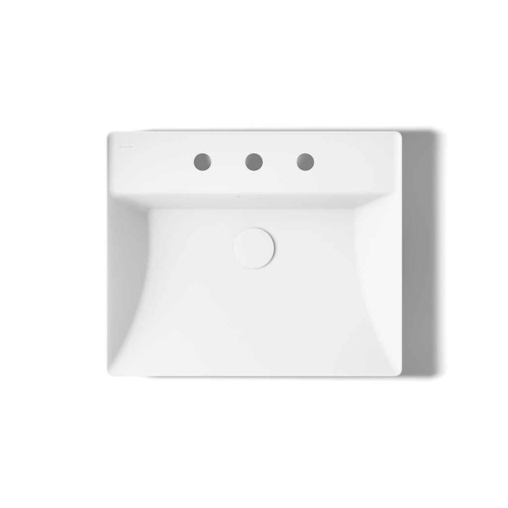 KOHLER Brazn Rectangle Vessel Bathroom Sink
