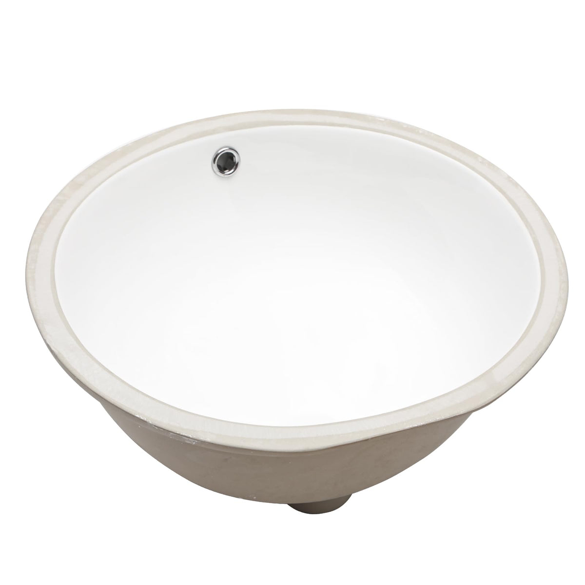 Undermount Bathroom Sink Oval - Dcolora 18"x15" White Porcelain Ceramic Oval Vessel Sink Under Counter Lavatory Vanity Bath Sink Bowl Basin With Overflow