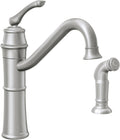 Moen Wetherly Spot Resist Stainless High-Arc Kitchen Faucet with Side Spray, 87999SRS