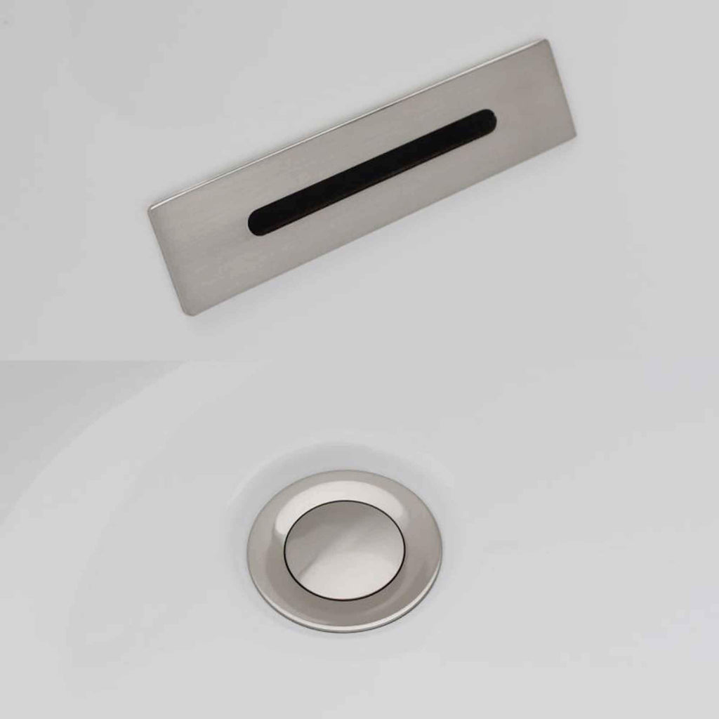 WOODBRIDGE 71" Acrylic Freestanding Bathtub Contemporary Soaking White Tub with Brushed Gold Overflow and Drain,B0017-BG