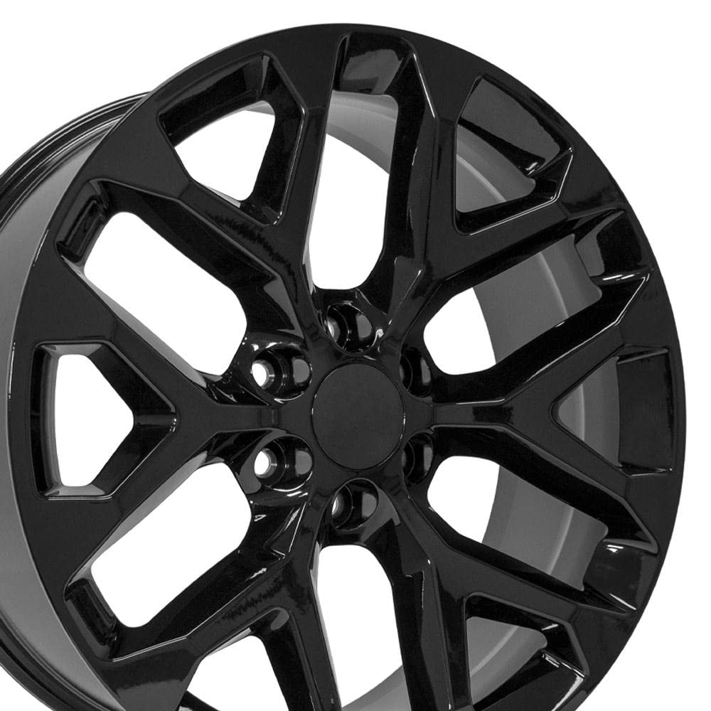 OE Wheels CV98B 22x9 Set(4) Black 6x139.7 & Sailun Tires