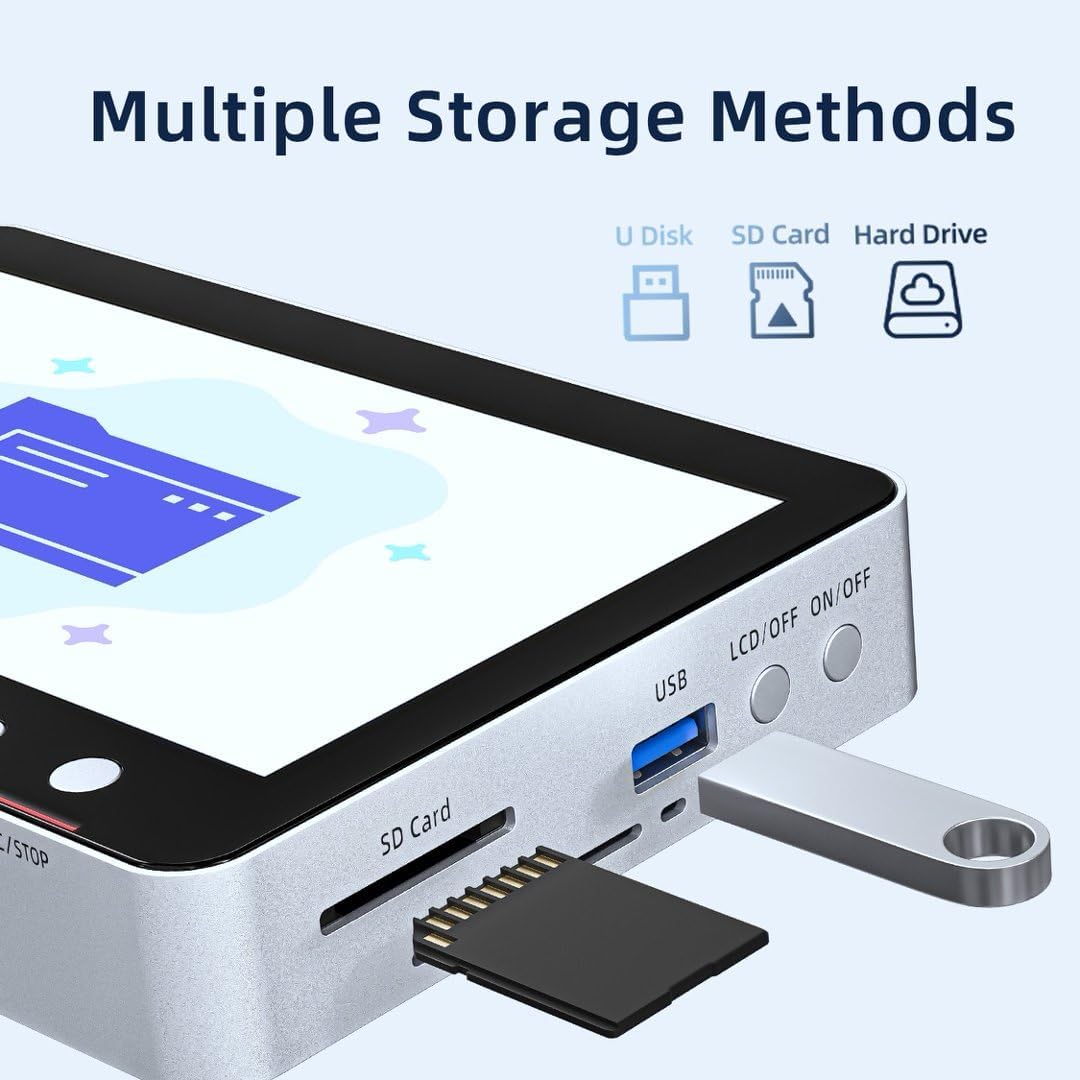 HD Switchable Video Recorder-SDI VGA DVI HDMI YPbPr RCA Camera 4K Video Capture Box Recorder,Compatible with Surveillance, pro AV, conferencing, Entertainment, and Legacy Media Systems