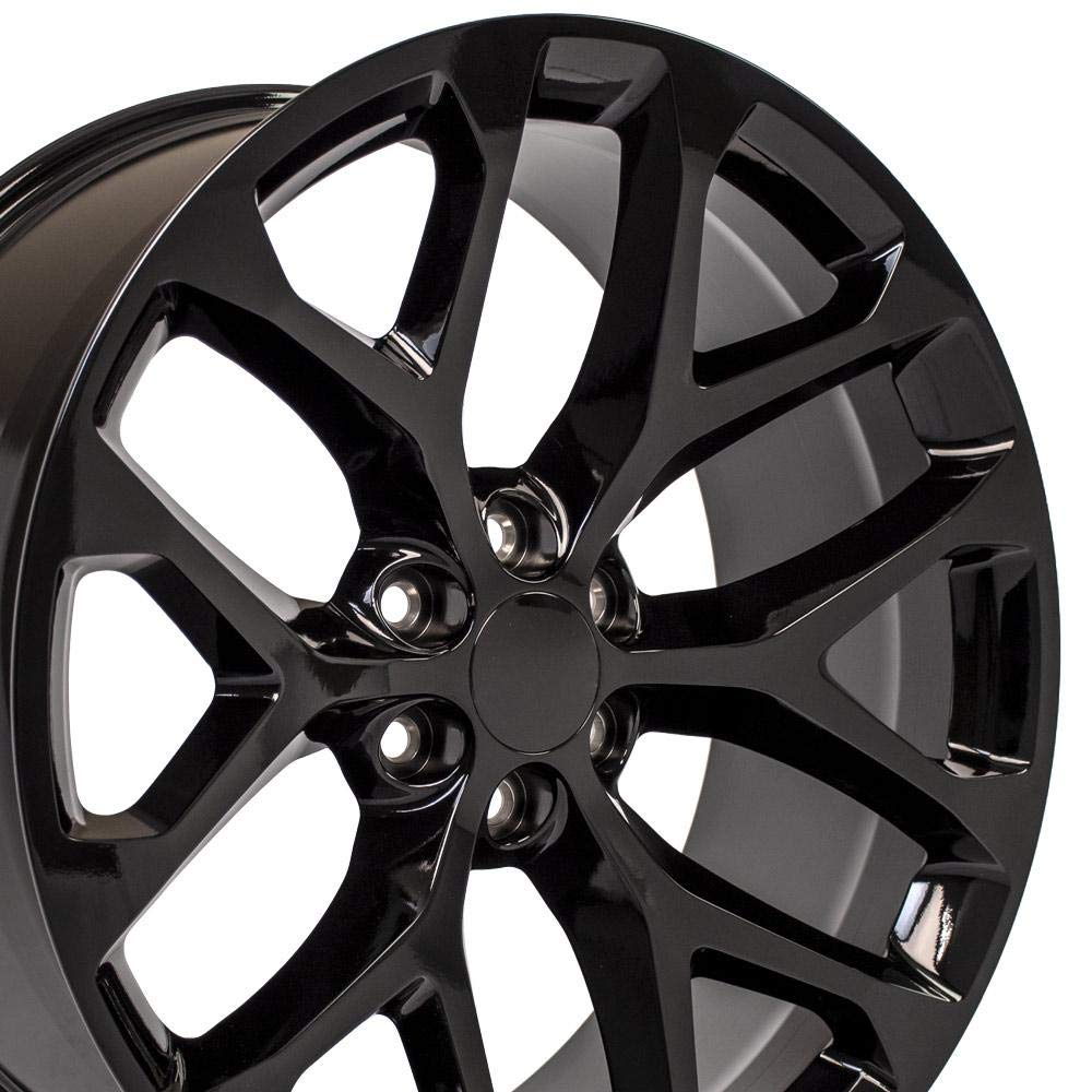 OE Wheels CV98B 22x9 Set(4) Black 6x139.7 & Sailun Tires