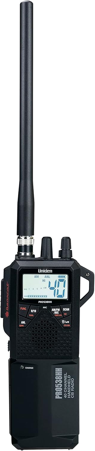 Uniden PRO538HHFM, â2 in 1â Dual Handheld/Mobile Emergency CB Radio with New FM Mode, Full 40 Channels, NOAA Weather Alerts, and Selectable 4-Watts HI/1-Watt Low Output Power.