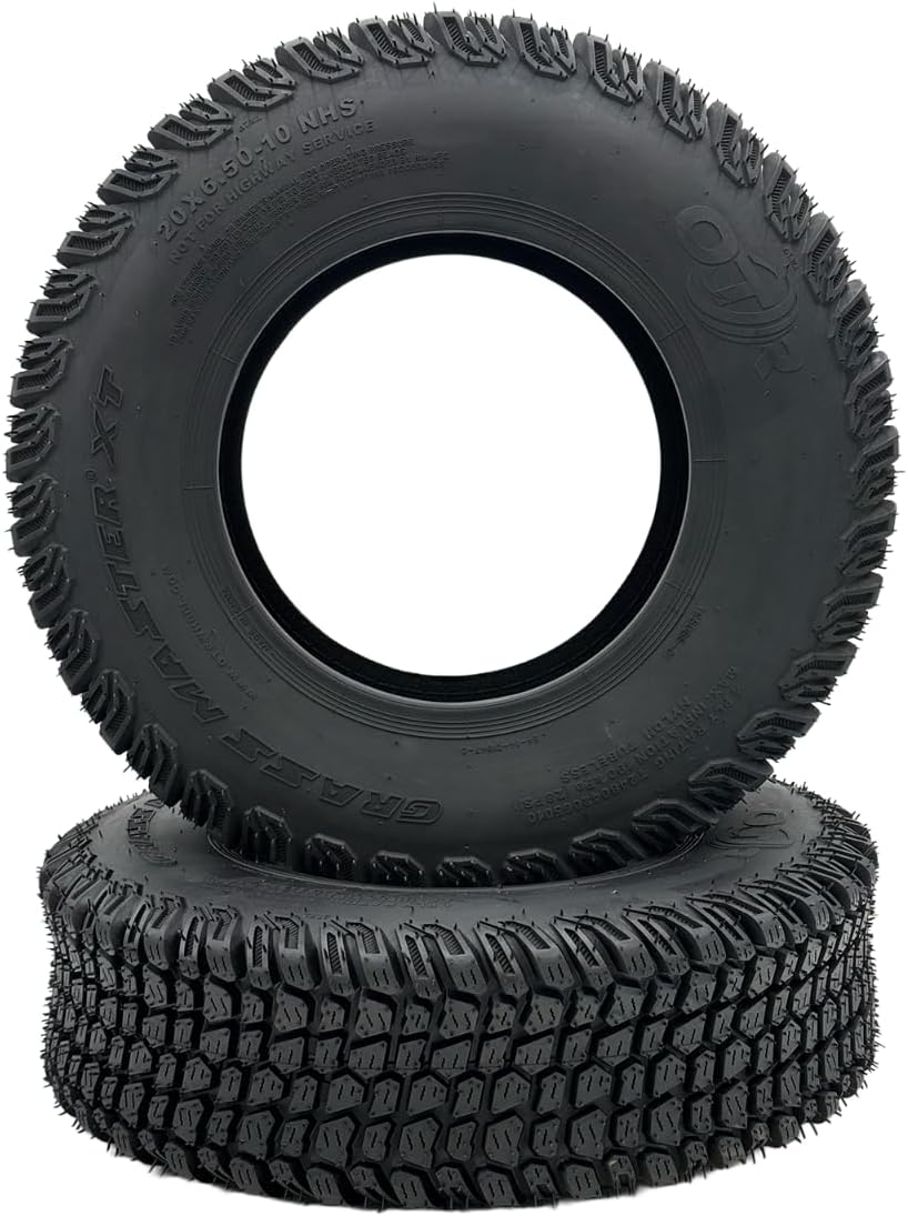 20x6.50-10 4 Ply Grass Master XT Tire - Set of 2