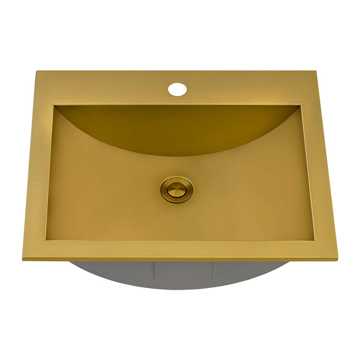 Ruvati 16x11-in Gunmetal Black 16-Gauge Bathroom Sink - RVH6107BL
