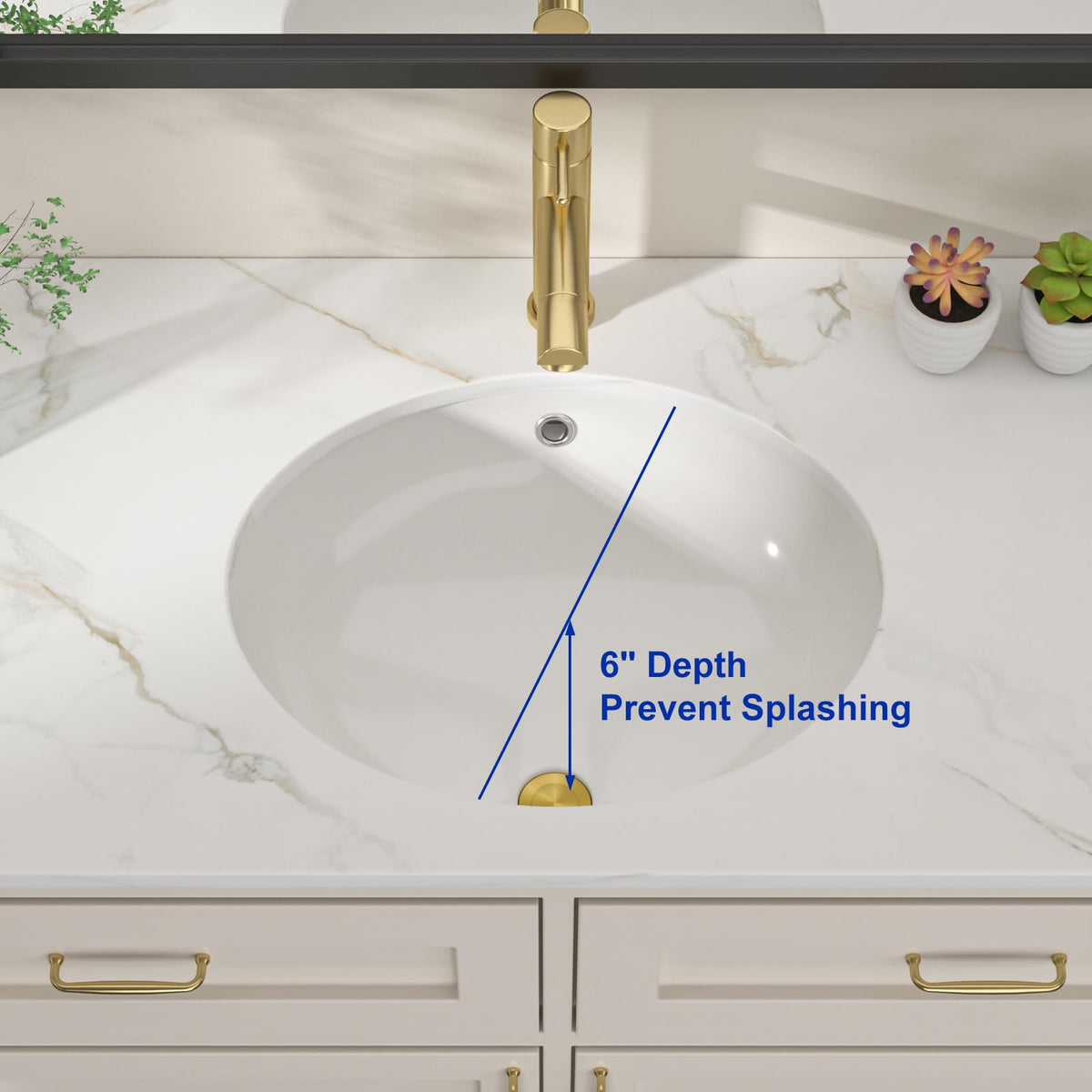 Undermount Bathroom Sink Oval - Dcolora 18"x15" White Porcelain Ceramic Oval Vessel Sink Under Counter Lavatory Vanity Bath Sink Bowl Basin With Overflow