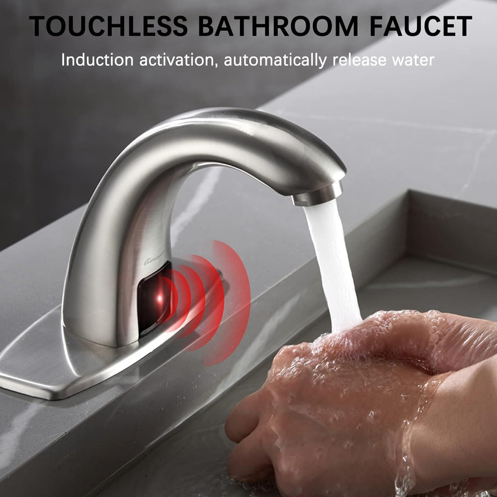 Charmingwater Touchless Bathroom Sink Faucet