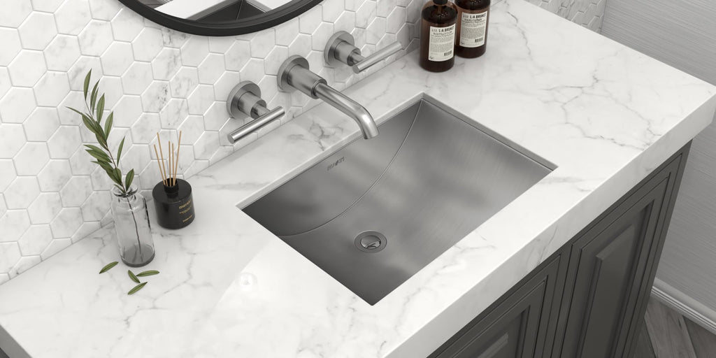 Ruvati 16x11-in Gunmetal Black 16-Gauge Bathroom Sink - RVH6107BL