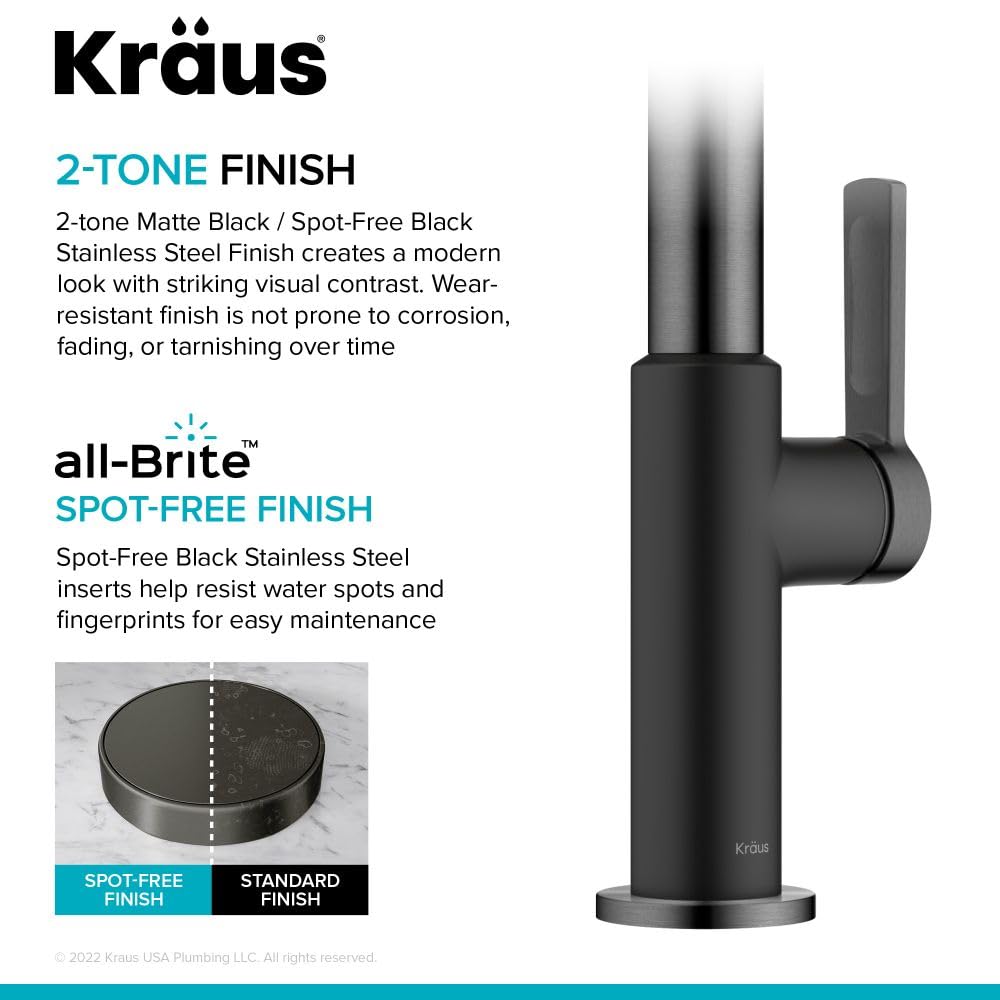 KRAUS Spot Free Stainless Steel Pull Down Kitchen Faucet KPF-2820SFS