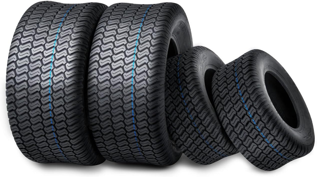 WANDA 4PC Lawn Mower Turf Tires 15x6-6 Front & 20x10-8 Rear 4PR-13016/13040