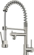 AIMADI Contemporary Kitchen Sink Faucet,Brushed Nickel Stainless Steel