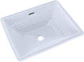TOTOÂ® PromenadeÂ® Rectangular Undermount Bathroom Sink, Cotton White - LT533#01