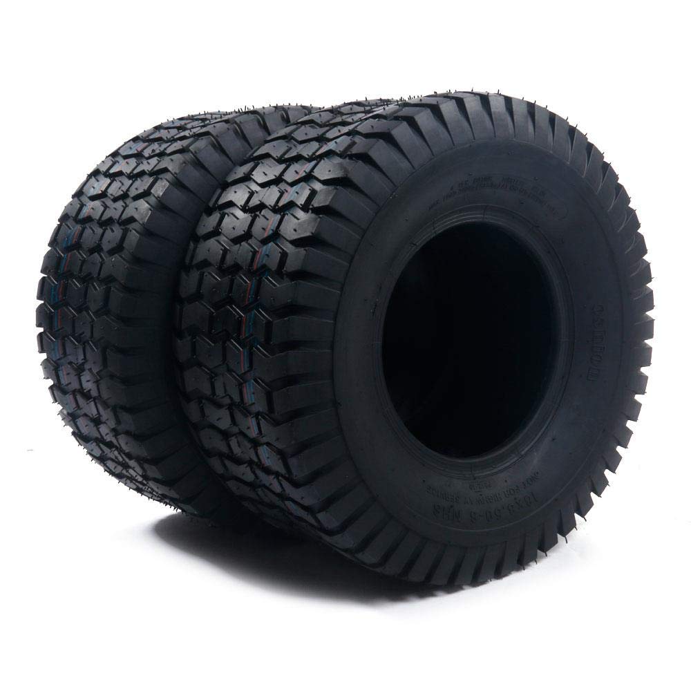 TUFFIOM 24x12.00-12 Lawn Mower Tires Set of 2, 6PR Turf Tire Lawn & Garden Tires for Garden Tractor Riding Mower, Tubeless