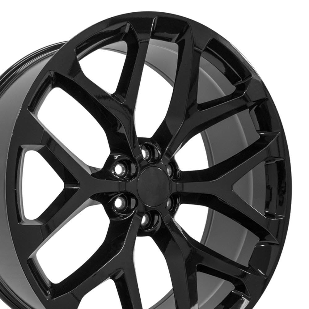 OE Wheels CV98B 22x9 Set(4) Black 6x139.7 & Sailun Tires