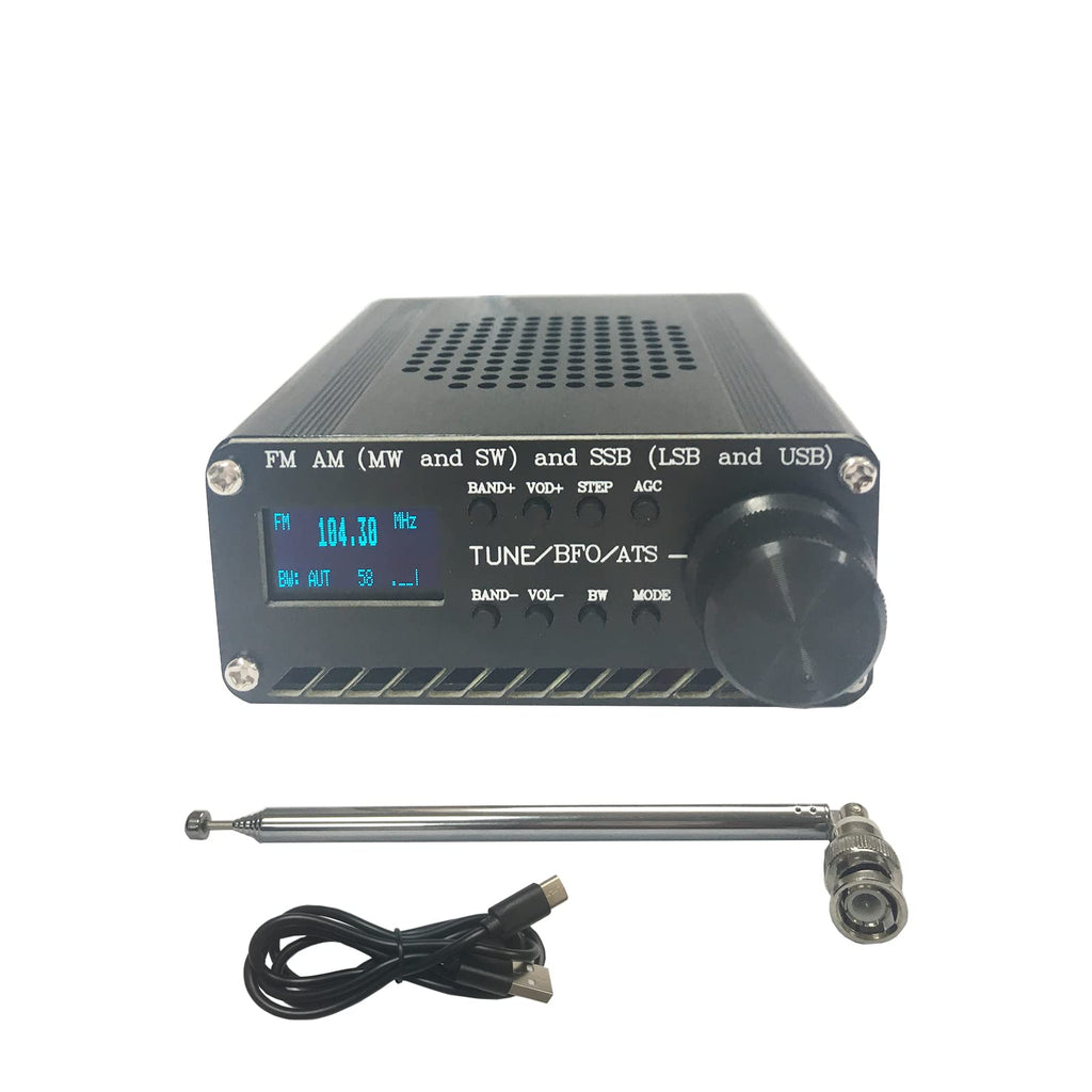 Upgraded ATS-25 Max All Full Bands SI4732 Receiver Portable 2.4 inch FM AM LSB USB LW SSB Shortwave Color Touching Screen Aluminum Alloy 3000Mah Battery Big Speaker Nice Sound