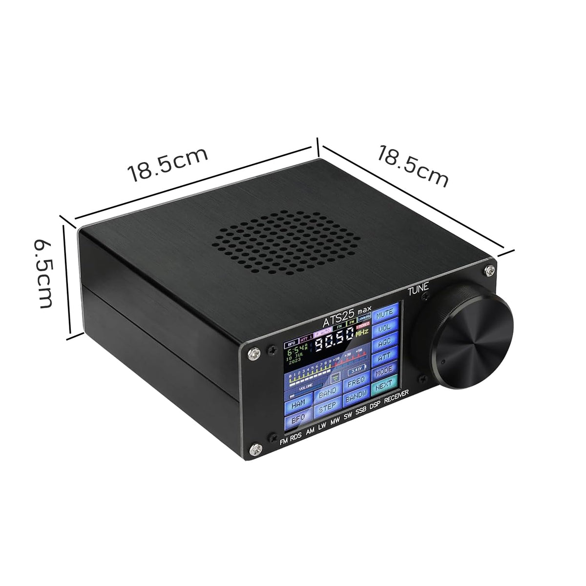 SI4732 ATS-25 max-Decoder Full-Band Radio Receiver, Built-in Morse Code and Digital Communication decoder Support CW RTTY FT4 FT8 LSB SWï¼4.17 Version ï¼