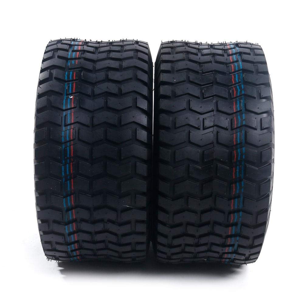 TUFFIOM 24x12.00-12 Lawn Mower Tires Set of 2, 6PR Turf Tire Lawn & Garden Tires for Garden Tractor Riding Mower, Tubeless