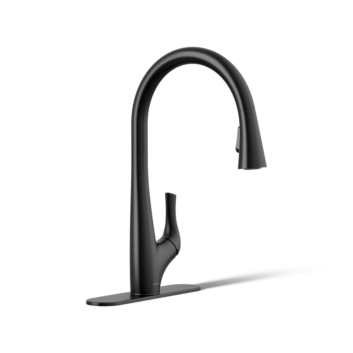 KOHLER R43210-VS Bevinâ¢ Kitchen Sink Faucet with Pull Down Sprayer, Two-Function Sprayhead Kitchen Faucets, 1.5 GPM, Vibrant Stainless