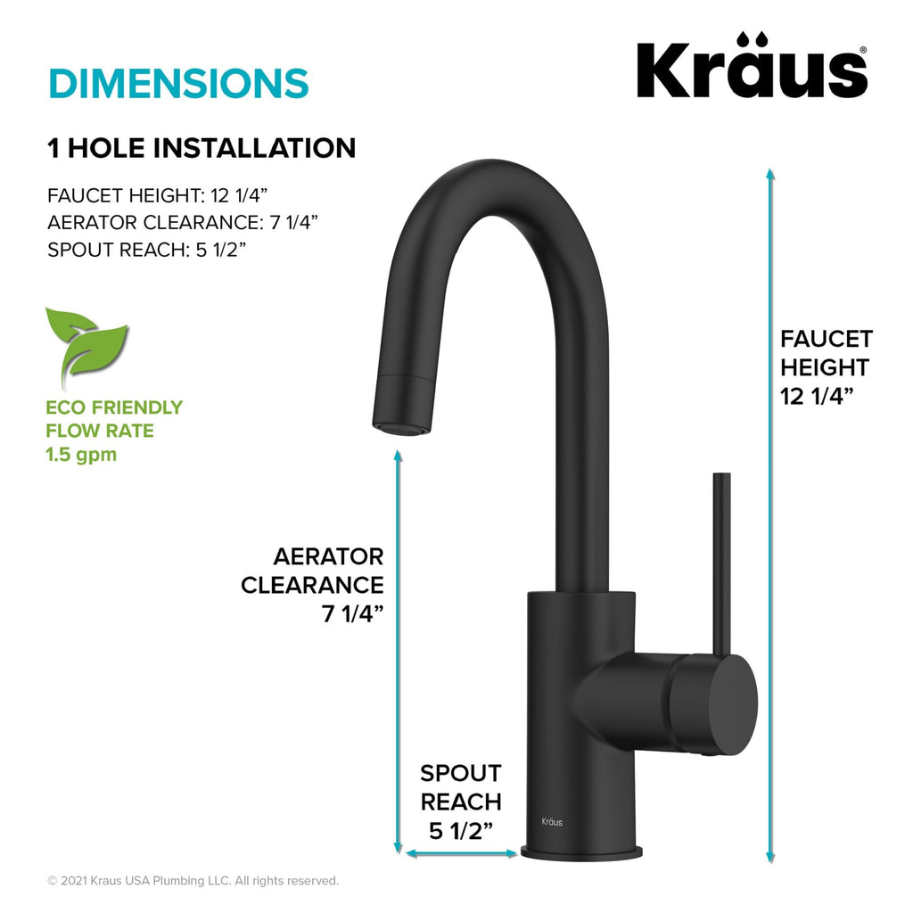 KRAUS Purita 100% Lead-Free Kitchen Water Filter Faucet in Spot Free Antique Champagne Bronze, FF-100SFACB