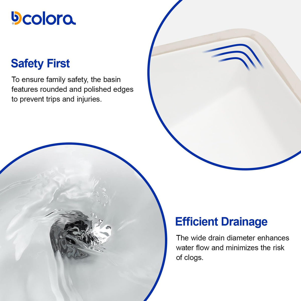 Undermount Bathroom Sink Oval - Dcolora 18"x15" White Porcelain Ceramic Oval Vessel Sink Under Counter Lavatory Vanity Bath Sink Bowl Basin With Overflow
