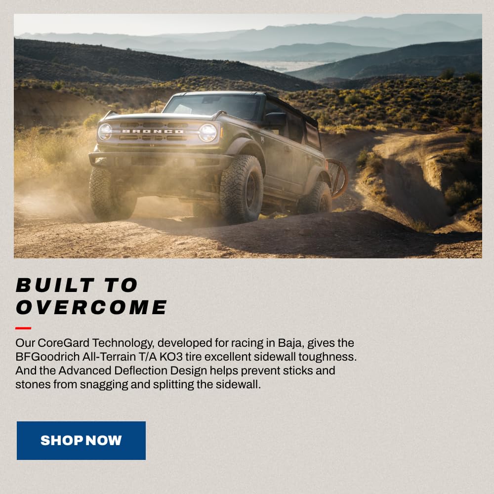 BFGoodrich All-Terrain T/A KO3 Car Tire for Light Trucks, SUVs, and Crossovers, LT265/70R17/E 123/120S