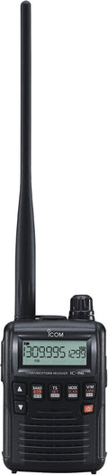 Icom R6 Sport Wide Band Handheld Communications Receiver, Requires 2 x AA Batteries, Black
