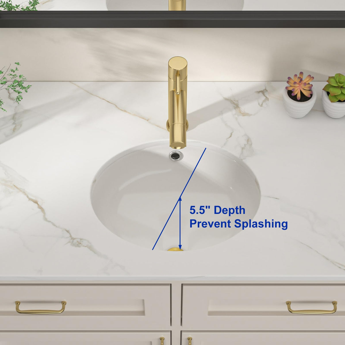 Undermount Bathroom Sink Oval - Dcolora 18"x15" White Porcelain Ceramic Oval Vessel Sink Under Counter Lavatory Vanity Bath Sink Bowl Basin With Overflow