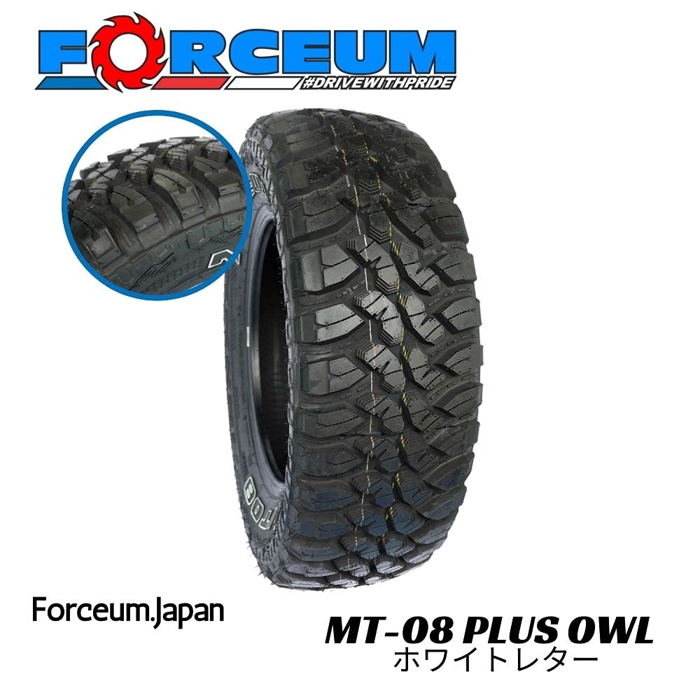 Forceum M/T 08 Plus Mud Off-Road Light Truck Radial Tire-LT265/70R17 265/70/17 265/70-17 121/118P Load Range E LRE 10-Ply BSW Black Side Wall