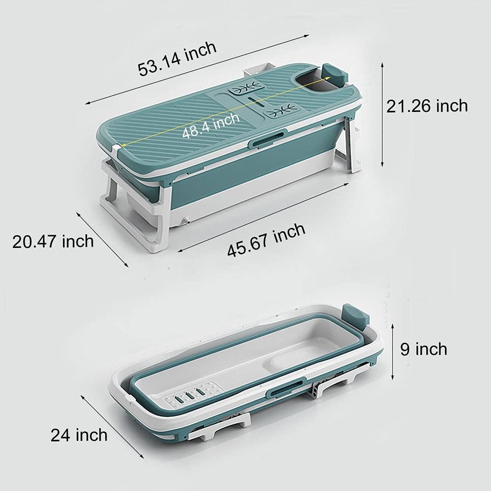 Foldable Adult Bathtub Portable Soaking Bath Tub